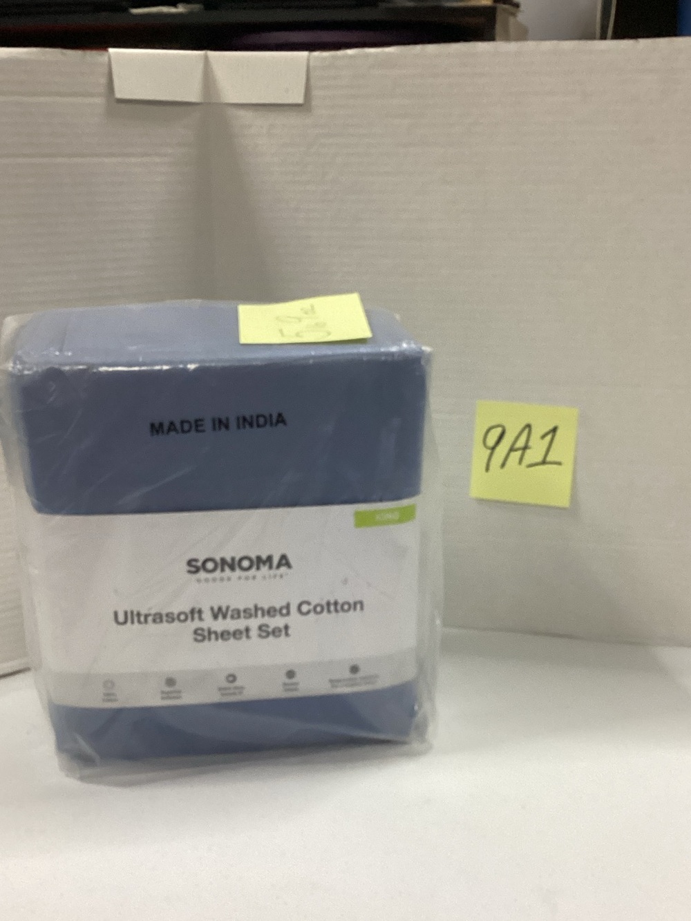 Sonoma Ultrasoft Washed Cotton Sheet Set in Blue